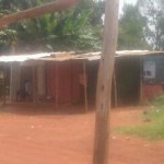 Goal Post made of tree trunks